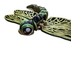 Dragonfly 3d printed Articulating figurine decor Decoration