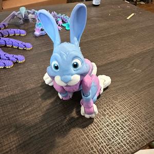 Bunny Rabbit Articulating Figurine decor Print