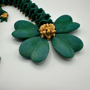 The Clover Articulating Dragon 3d printed Figurine Decor Gift Ornaments