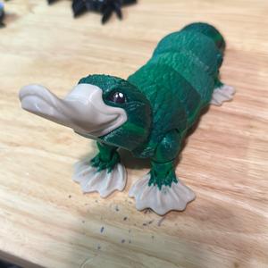 Duckbill platypus 3d printed articulating figurine