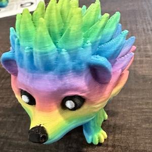 Hedgehog puffling figurine decor Print