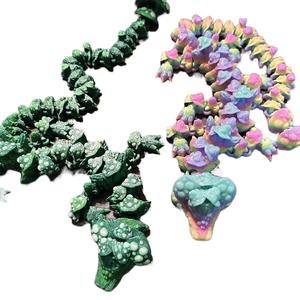 Mushroom Dragon Articulating figurine decor Print