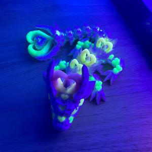 Baby Dark Heart Dragon Figurine Decor