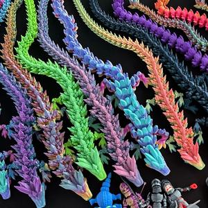 3D Printed Gemstone Dragon-2ft Decor Ornaments