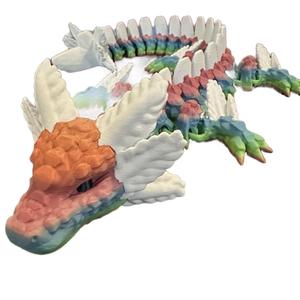 Axolotl Articulating Dragon Figurine decor