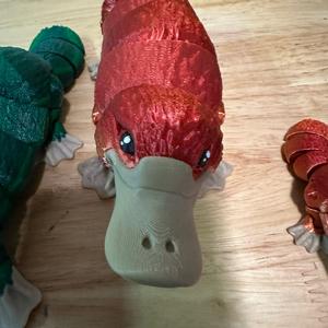 Duckbill platypus 3d printed articulating figurine
