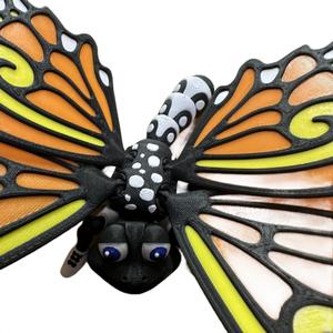Butterfly 3d printed articulating figurine decor