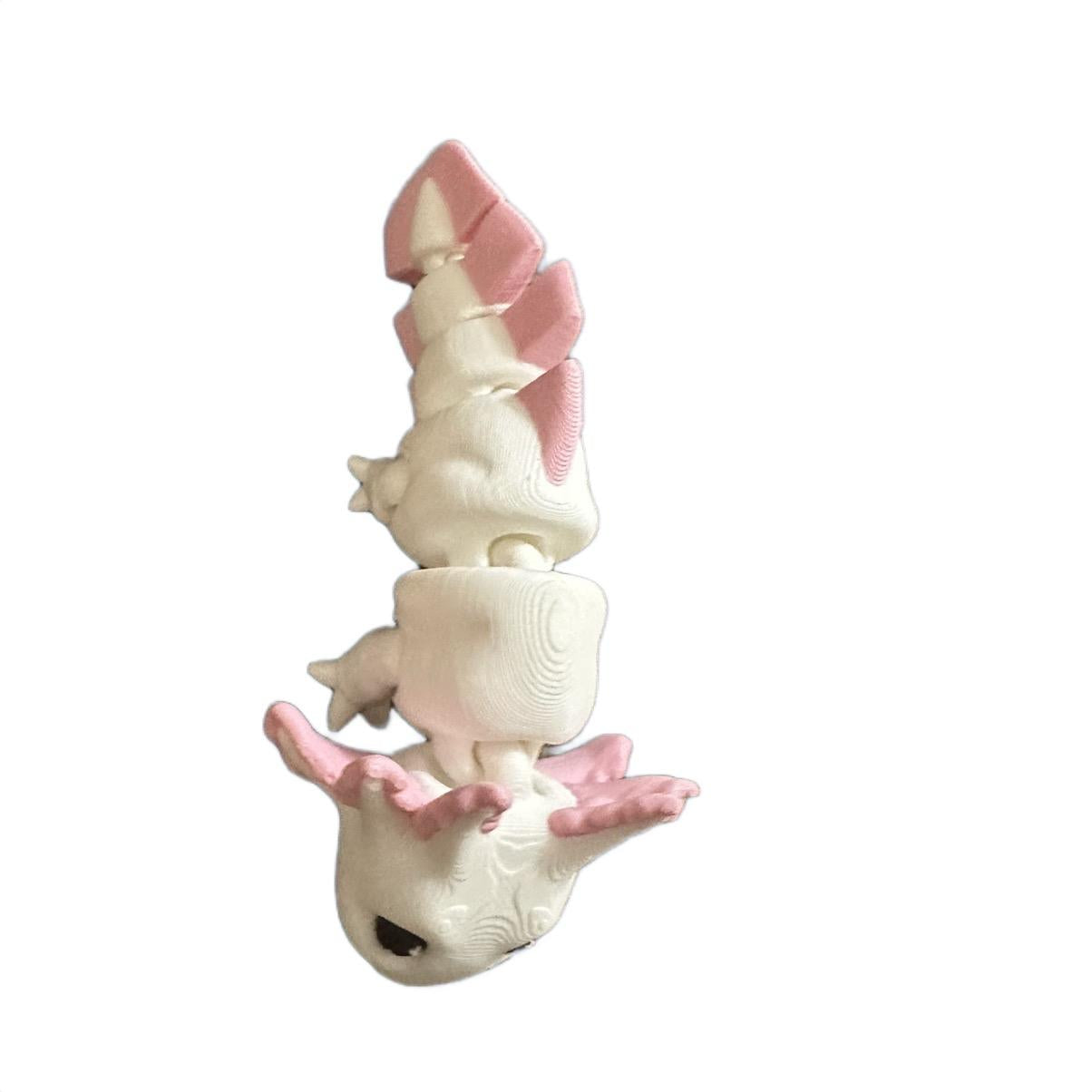 Mini articulating Axolotl Figurine decor