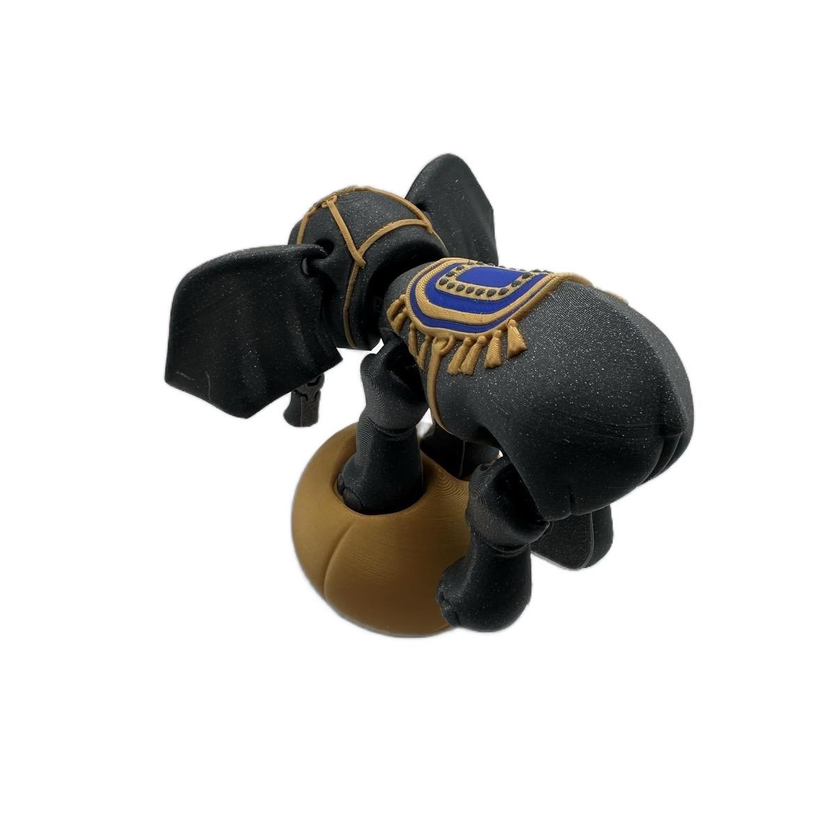 Circus elephant articulating flexi figurine