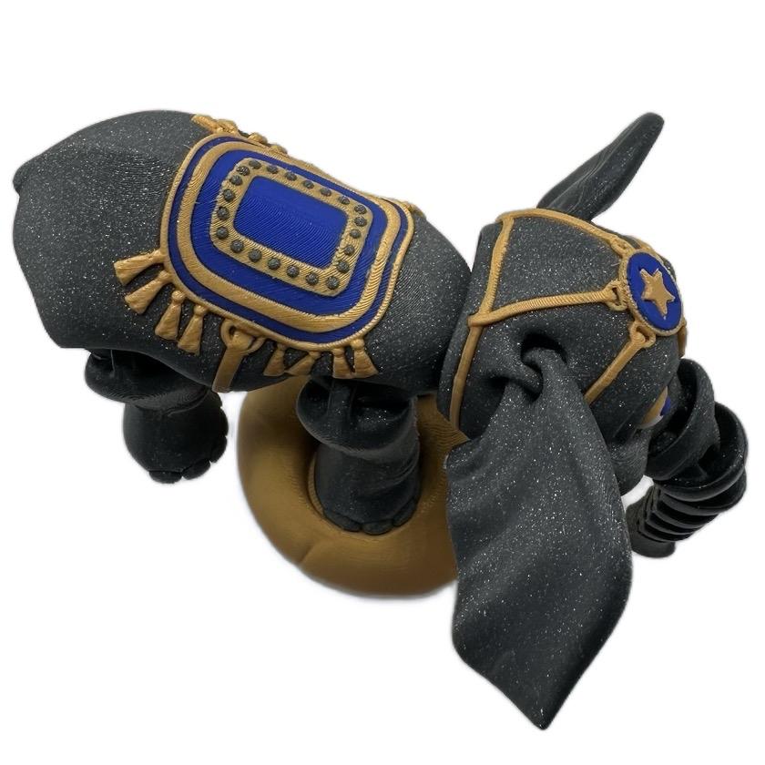 Circus elephant articulating flexi figurine