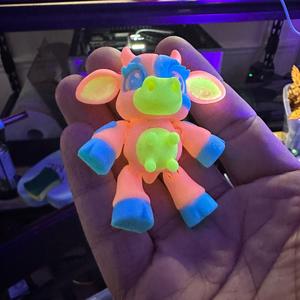 Glow in the Dark articulating Cow Figurine Decor