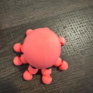 Baby Octopus Articulating Figurine Decor Print