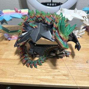 Crystal Cave Dragon Figurine Display