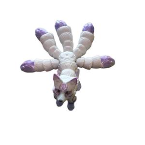 Kitsune 5 tail fox articulating figurine decor Ornaments Shelf
