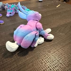 Bunny Rabbit Articulating Figurine decor Print