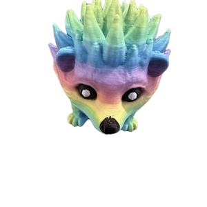 Hedgehog puffling figurine decor Print