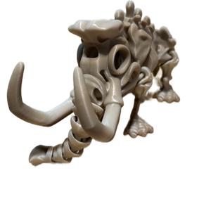 Mammoth Skeleton 3d printed articulating figurine decor