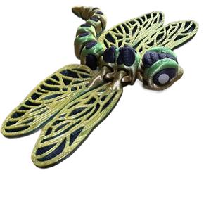 Dragonfly 3d printed Articulating figurine decor Decoration