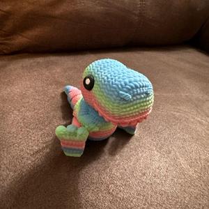 5 inch Crocheted T-Rex Figurine