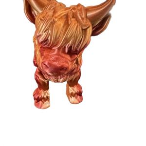 Highland Cow Articulating Figurine decor