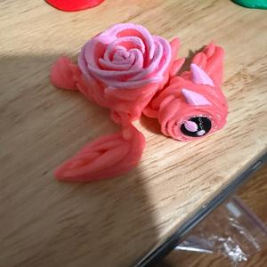 Rose Turtles Decor Ornaments