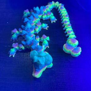 Mushroom Dragon Articulating figurine decor Print
