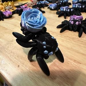 3d printed Rose Spider articulating Figurines Decor Plastic Sculpture