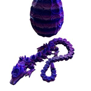 15 inch Rose Dragon Figurine Decor Gift