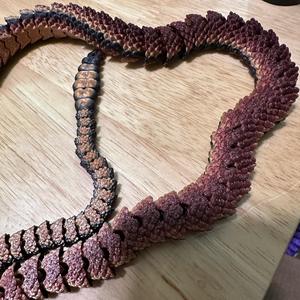 Rattlesnake Figurine - 25 inch - Lifelike Details - Articulating Design - Durable PLA - Decor Room Ornaments