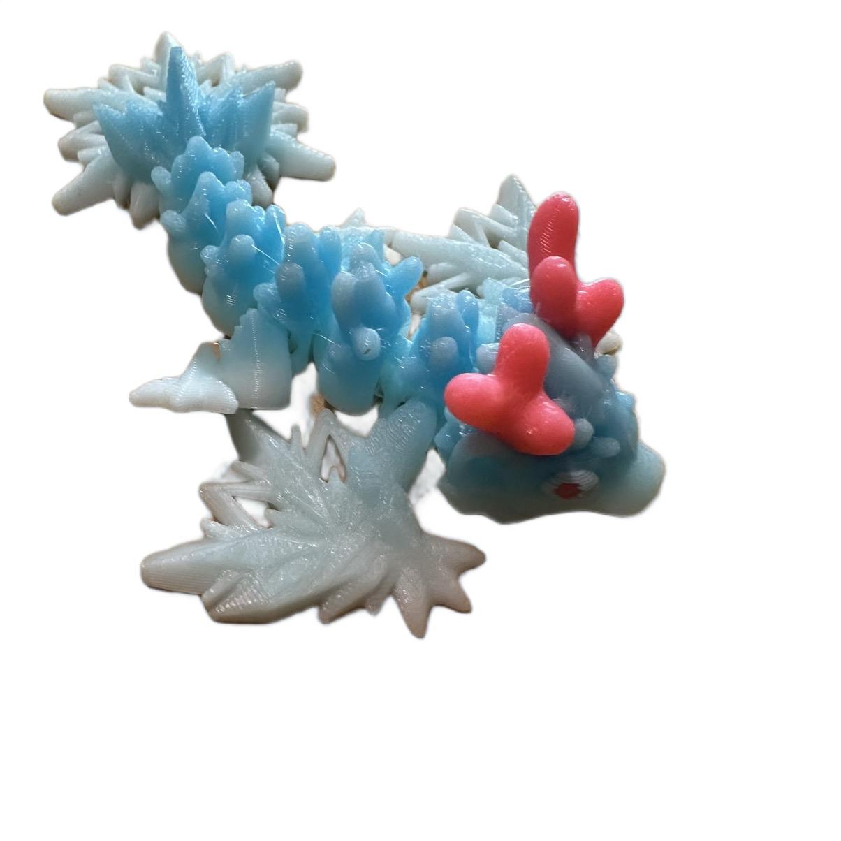 Tiny Winter dragon in Egg Figurine