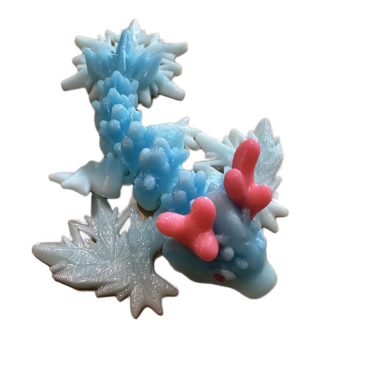 Tiny Winter dragon in Egg Figurine