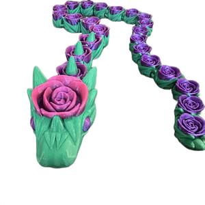 Rose cindersnake 3d printed articulating figurine decor Ornaments