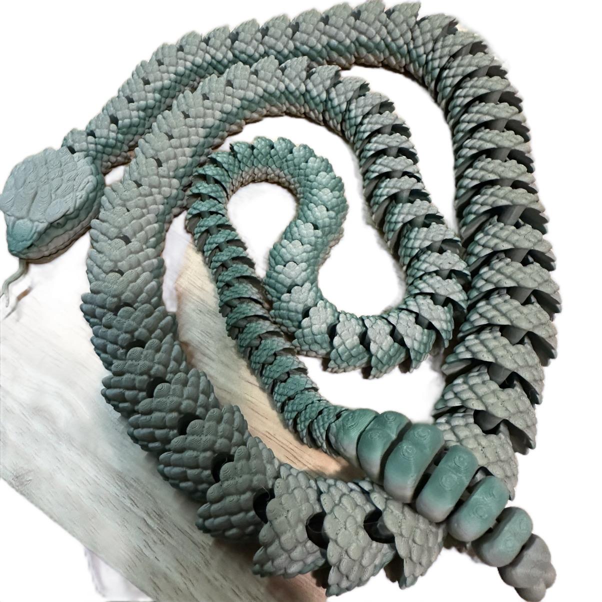 XL Rattlesnake Figurine