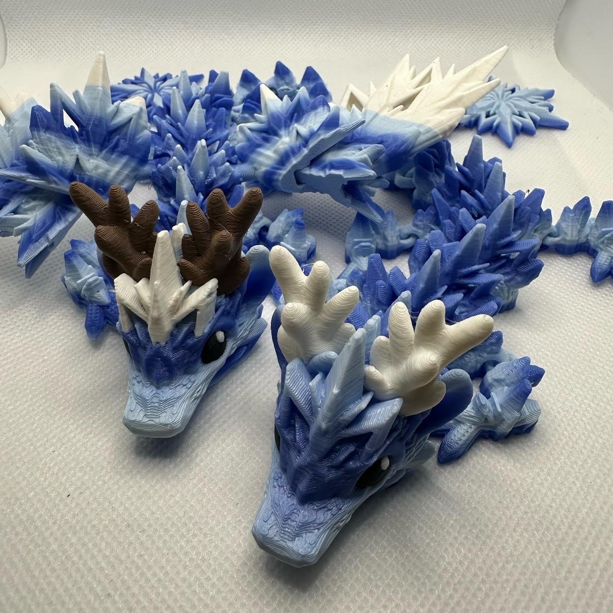 3d Printed Baby Winter Dragons