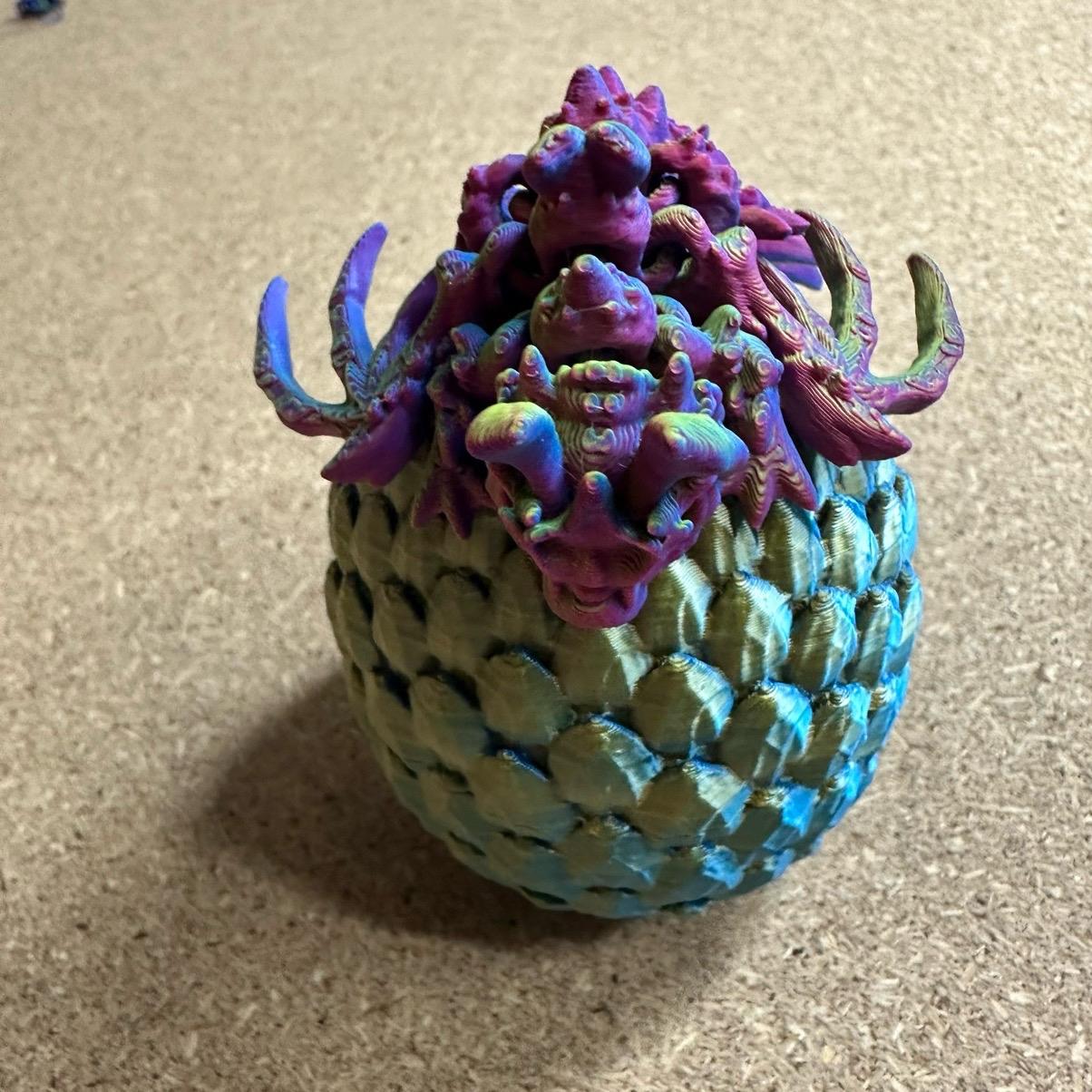 Tiny Hollow Dragon in Egg Decor Figurine