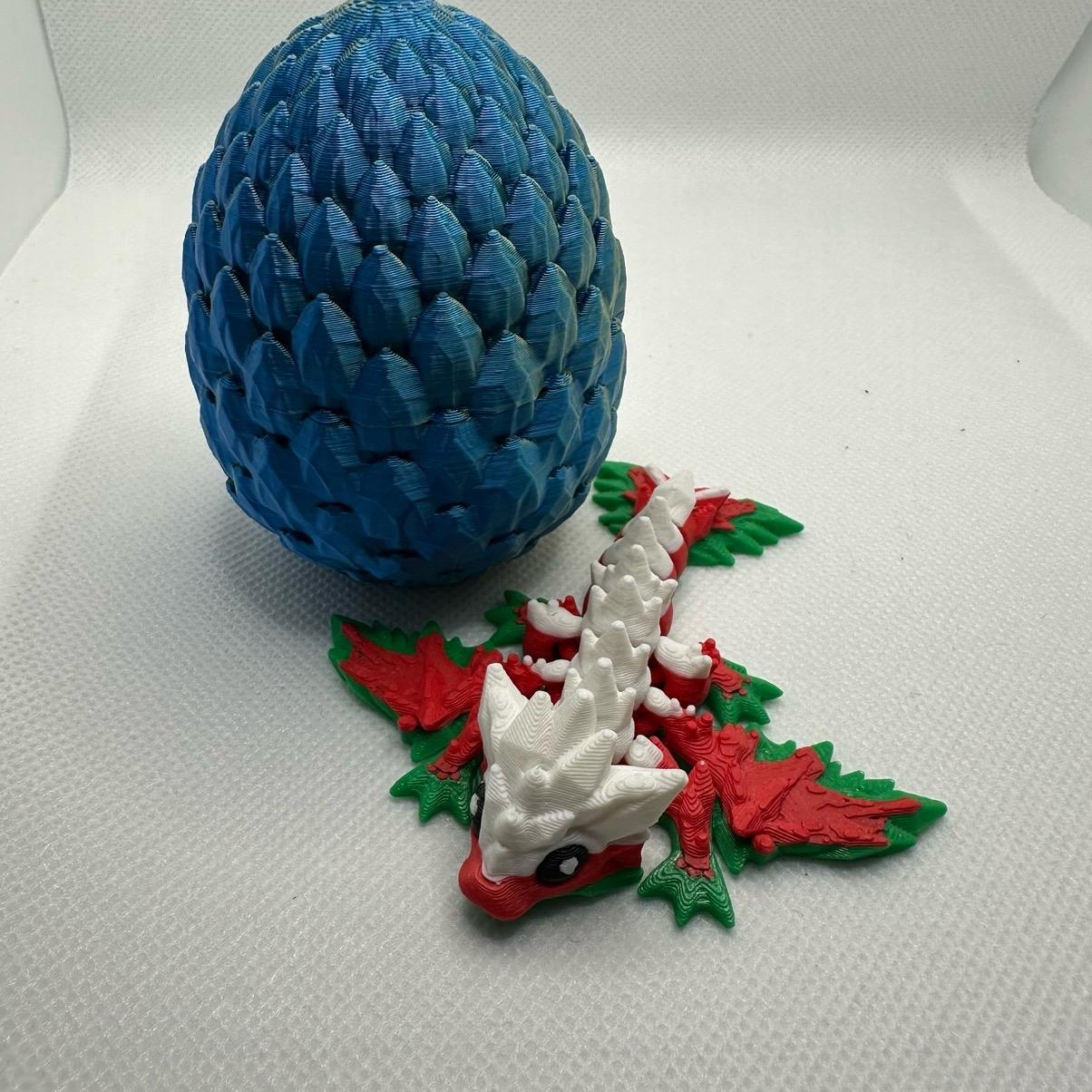 2 inch Tiny Crystal Dragon with egg