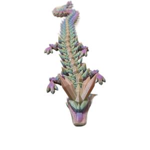 XL Crystal Dragon 3d printed Articulating Figurine decor Ornaments Decoration Artistic