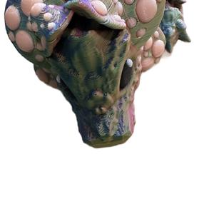 Baby Mushroom 3d printed articulating dragon figurine decor Decoration Eye Ornaments