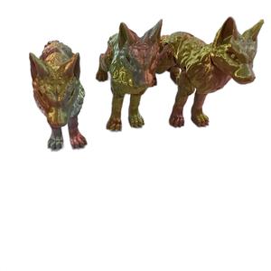 Cinder Wolf Figurine Decor