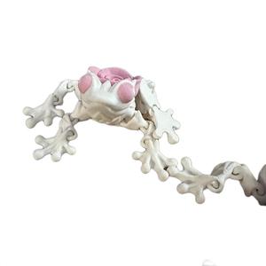 Rose Frog articulating Figurine Decor