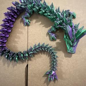 XL Crystal Dragon 3d printed Articulating Figurine decor Ornaments Decoration Artistic