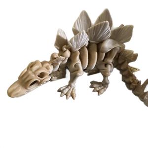 3d printed Stegosaurus Skeleton Articulating Figurine Decor