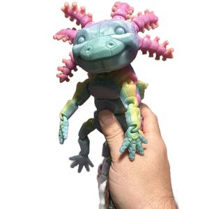 Robot Axolotls 3d printed articulating Figurine decor