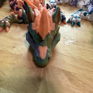 Unicorn Articulating Dragon 3d printed Figurine decor