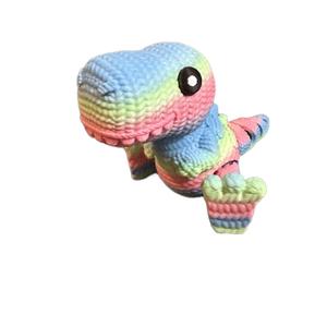 5 inch Crocheted T-Rex Figurine