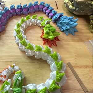 Unicorn Articulating Dragon 3d printed Figurine decor