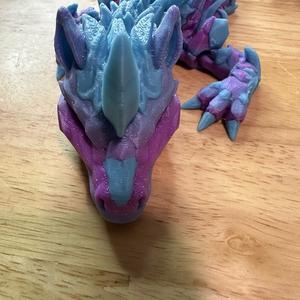 Unicorn Articulating Dragon 3d printed Figurine decor