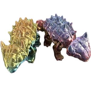 Ankelasaurus Articulating 3d printed figurine.