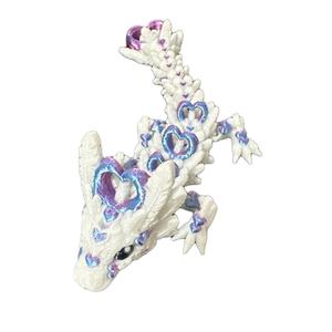 Baby light heart articulating dragon figurine decor