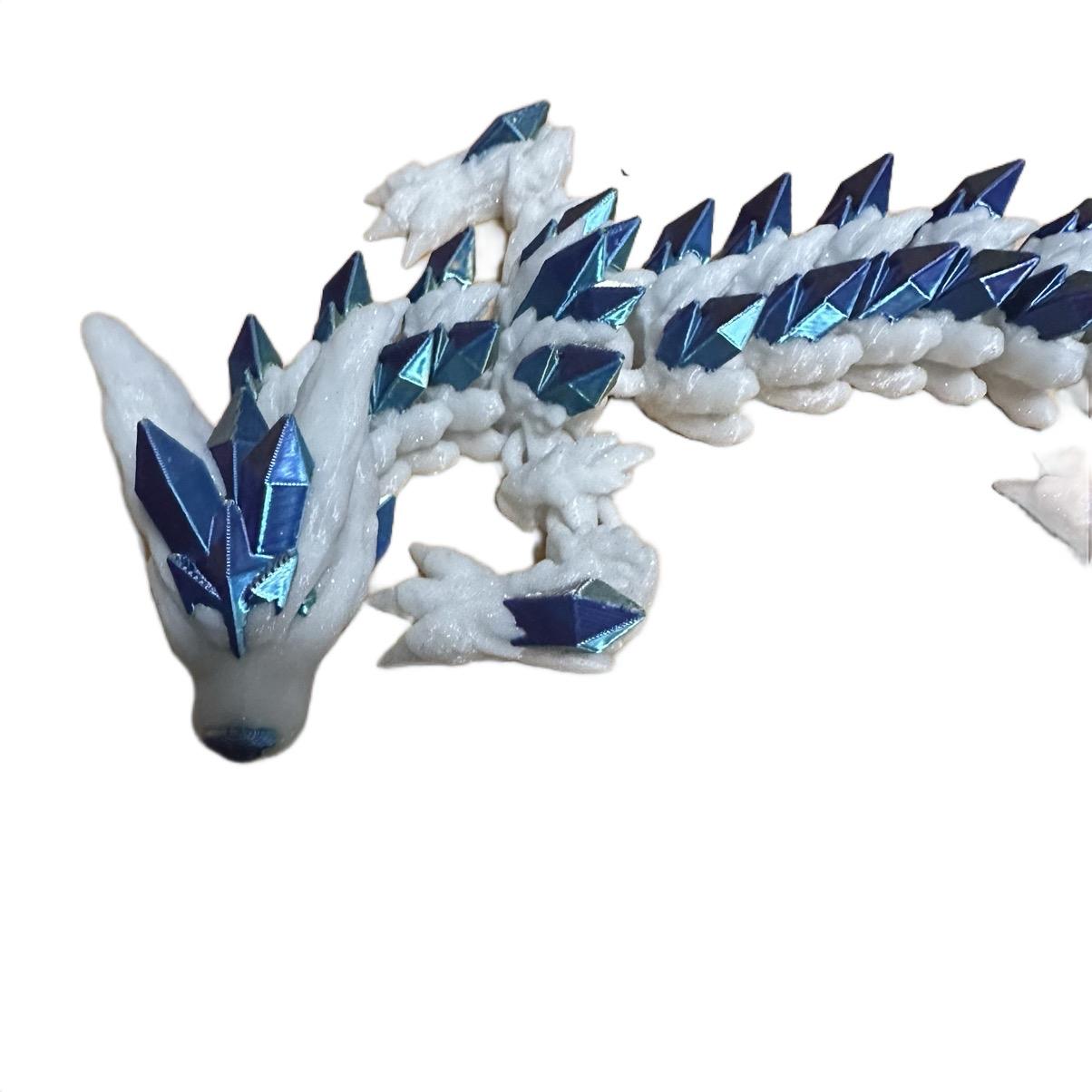 26 inch Crystal Wolf Dragon Figurine